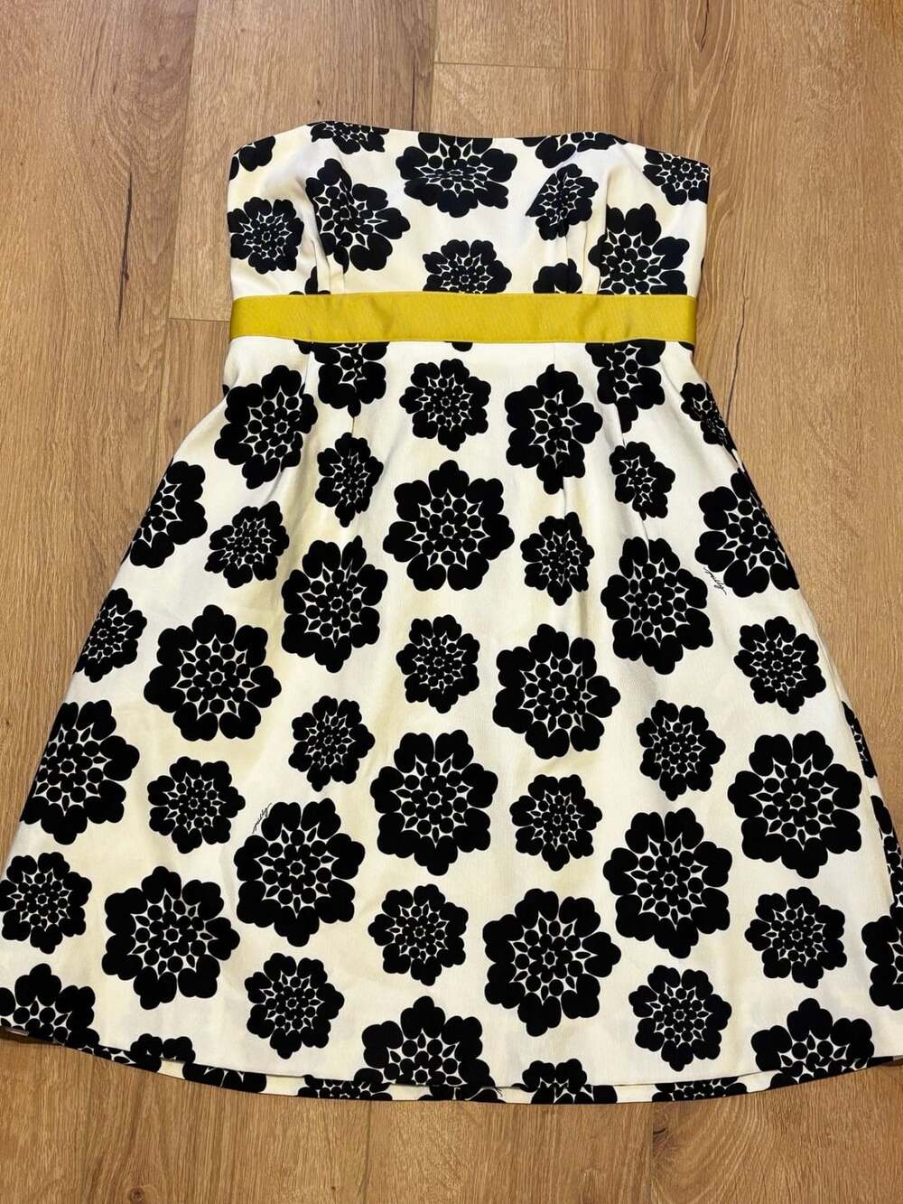 Milly Floral Strapless Dress Size 8